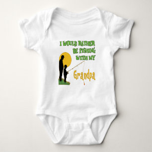 Fishing With Grandpa Baby Bodysuit