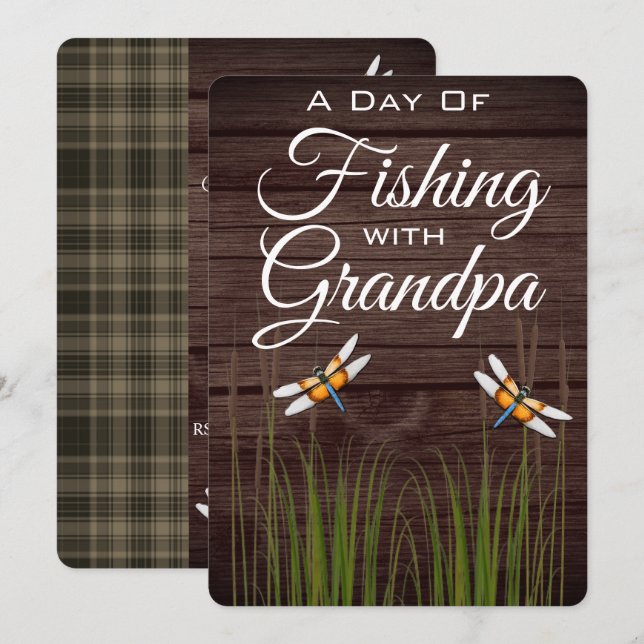 Fishing with Grandpa Invitation (Front/Back)