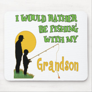 Fishing With Grandson Mouse Pad