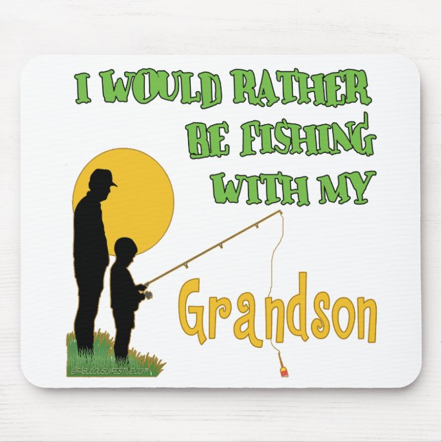 Fishing With Grandson Mouse Pad (Front)