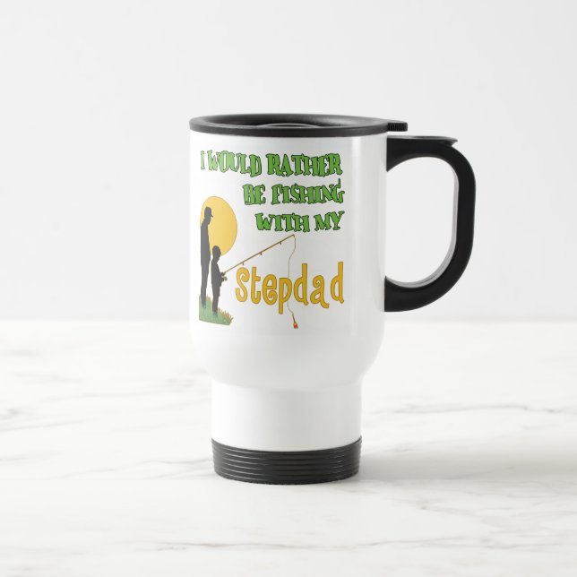 Fishing With My Stepdad Travel Mug (Right)