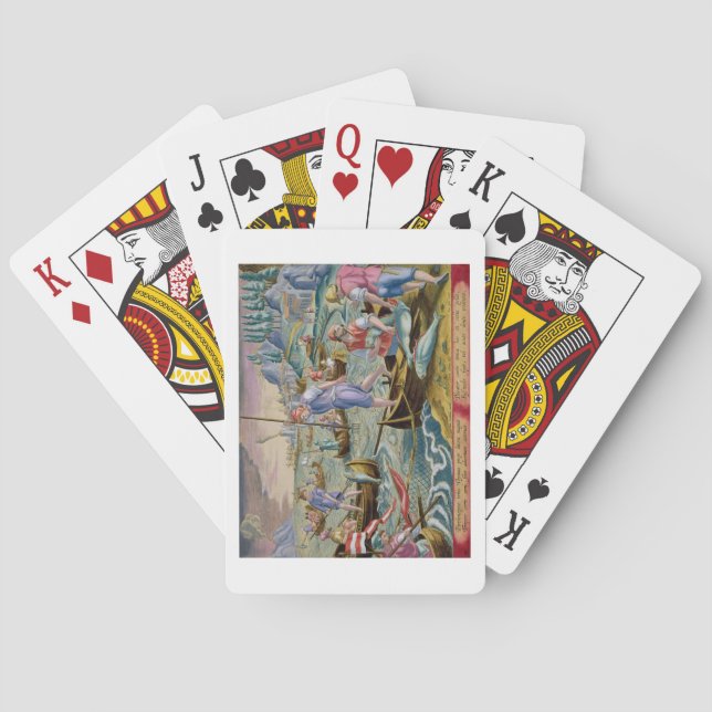 Fishing with Nets and Tridents in the Bay of Naple Playing Cards (Back)