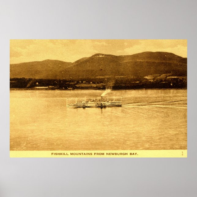 Fishkill Mountains, Newburgh Bay, New York c1915 v Poster (Front)