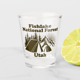 Fishlake National Forest Utah Shot Glass