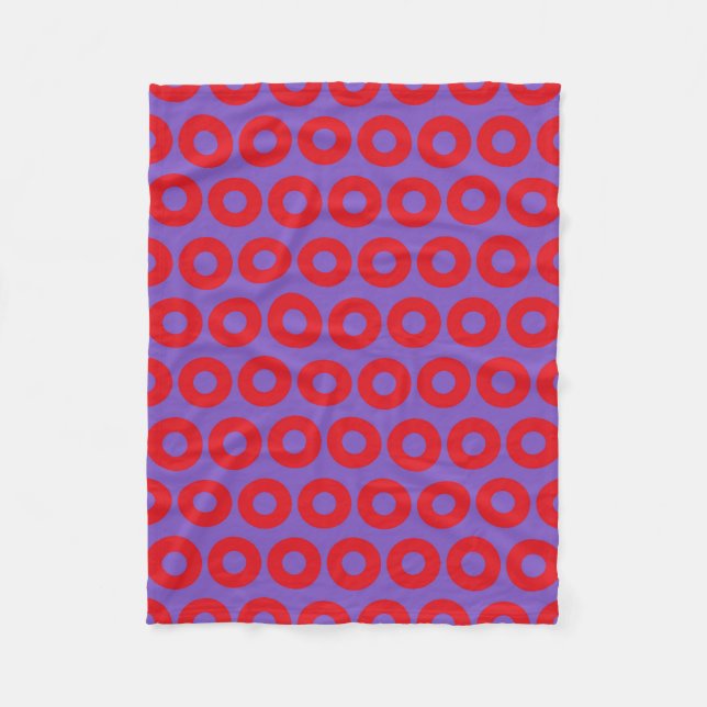 Fishman Doughnut Fleece Blanket (Front)