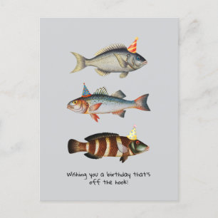 Fishman Fish Casquette Amusants Anniversaire Carte