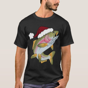 Fishmas Hat â€” Santa Trout Holiday Art T-Shirt