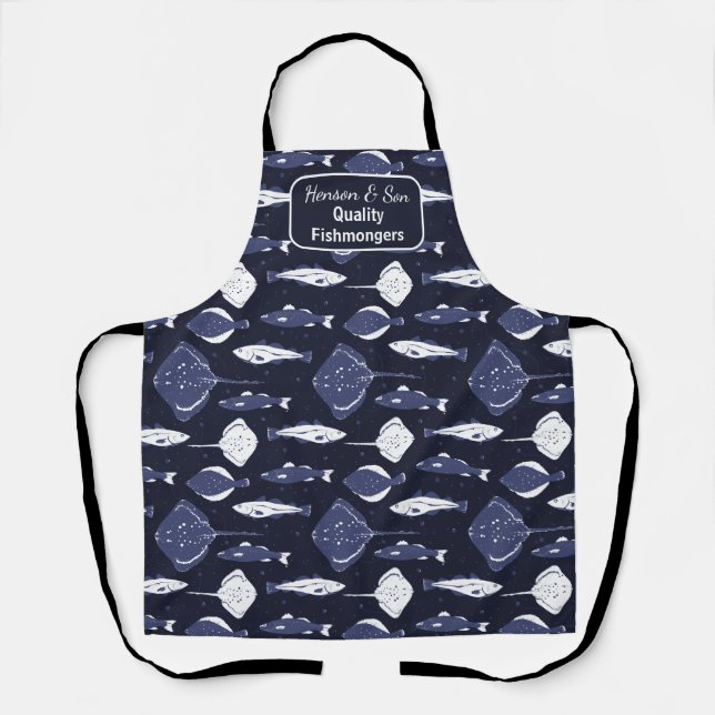 Fishmonger Seafood Fish Market Customised Apron (Front)