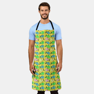 Fishmonger's Colourful Fish Design Apron