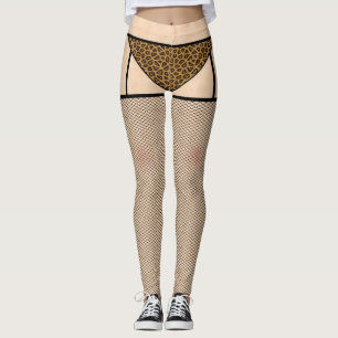 Fishnet Stockings and Leopard Skin Leggings