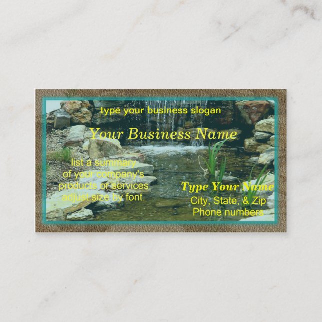 Fishpond card (Front)