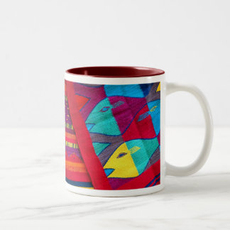 Fishs of the Sea Two-Tone Coffee Mug