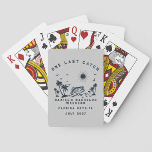 FishThemed Fishing Weekend Trip Bachelor Party Playing Cards