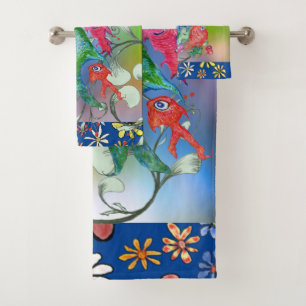 Fishy Anticipation Bath Towel Set