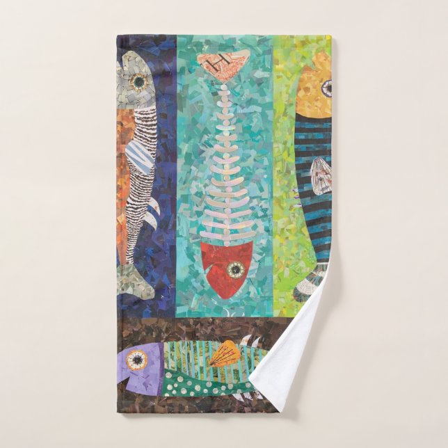 Fishy Bathroom Hand Towel (Hand Towel)