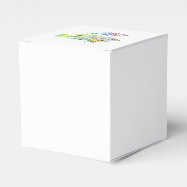 Fishy Fish with Umbrella Favor Box (Front Side)