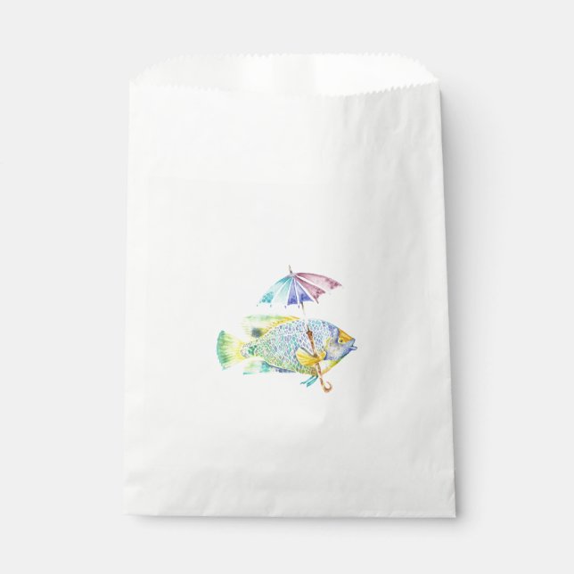 Fishy Fish with Umbrella Favour Bag (Front)