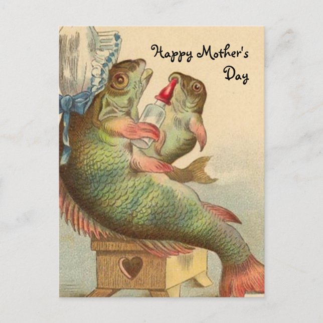 Fishy Mother's Day Postcard (Front)