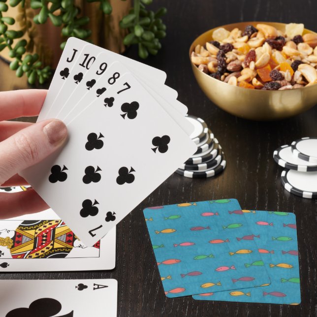 Fishy Pattern Playing Cards (In Situ)