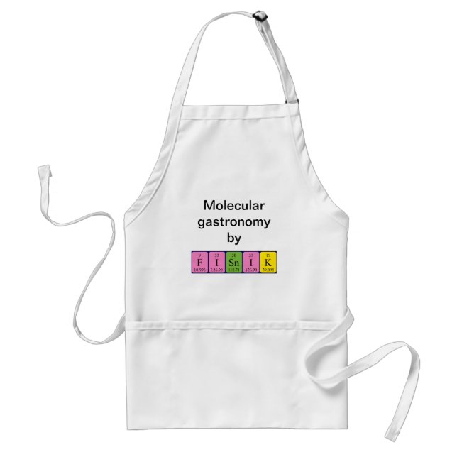 Fisnik periodic table name apron (Front)