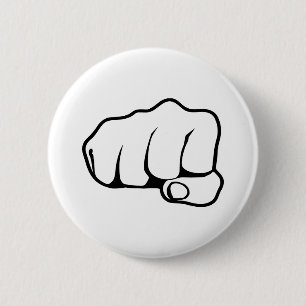 Fist 2 Inch Round Button