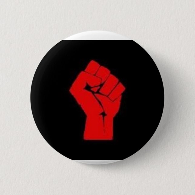 Fist 2 Inch Round Button (Front)