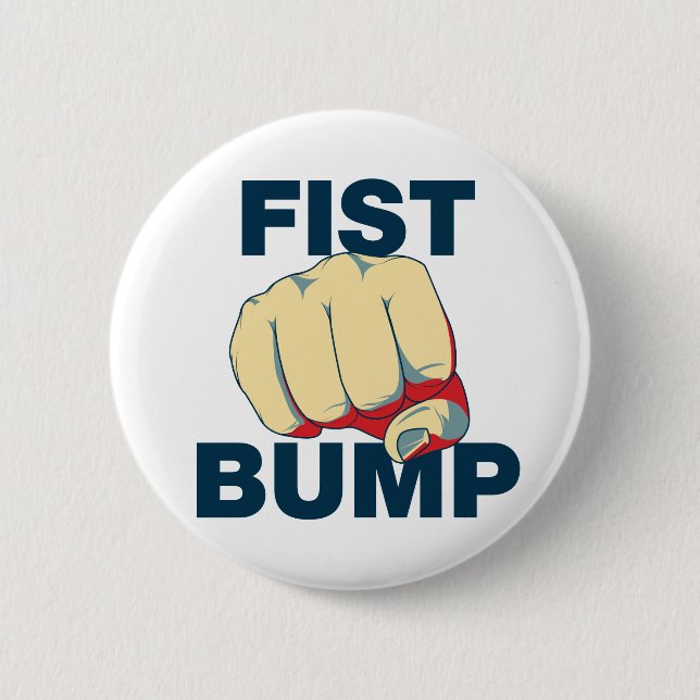 Fist Bump 2 Inch Round Button (Front)