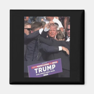 Fist Bump After Being Shot Premium Scoop  Magnet