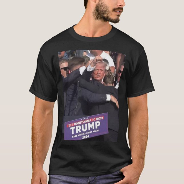 Fist Bump After Being Shot Premium Scoop  T-Shirt (Front)