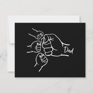 Fist Bump Dad Of Three Father Of 3 Daddy Happy Fat