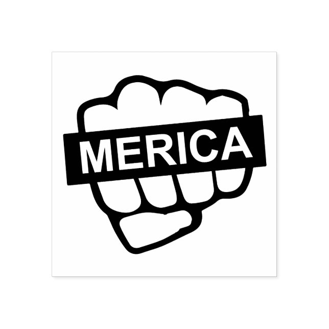 Fist Bump for Merica Rubber Stamp (Imprint)