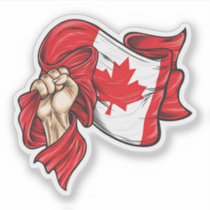 Fist holding national flag of Canada T-Shirt