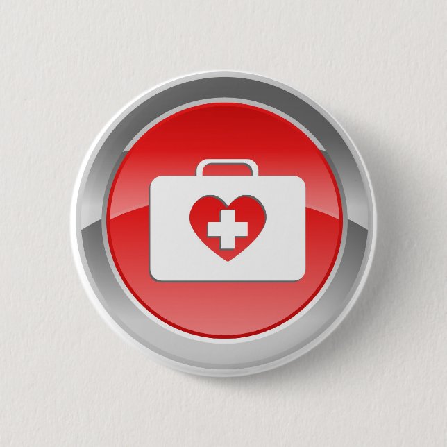 Fist love aids Button (Front)