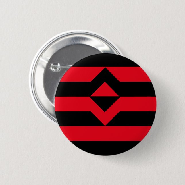 Fist Pride Flag 2 Inch Round Button (Front & Back)