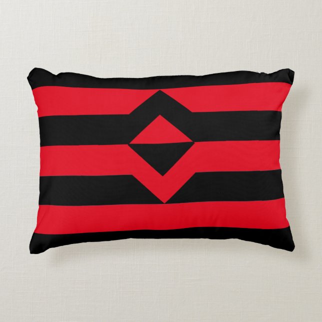 Fist Pride Flag Accent Pillow (Front)