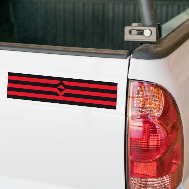 Fist Pride Flag Bumper Sticker (On Truck)
