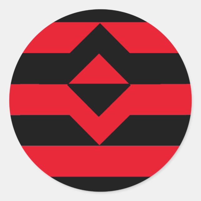 Fist Pride Flag Classic Round Sticker (Front)