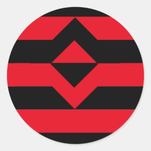 Fist Pride Flag Classic Round Sticker