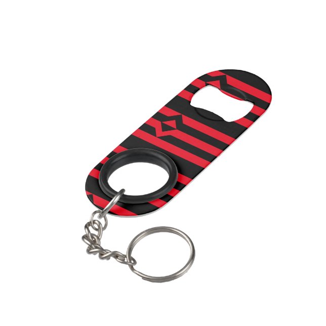 FIST PRIDE FLAG MINI BOTTLE OPENER (Back Angled)