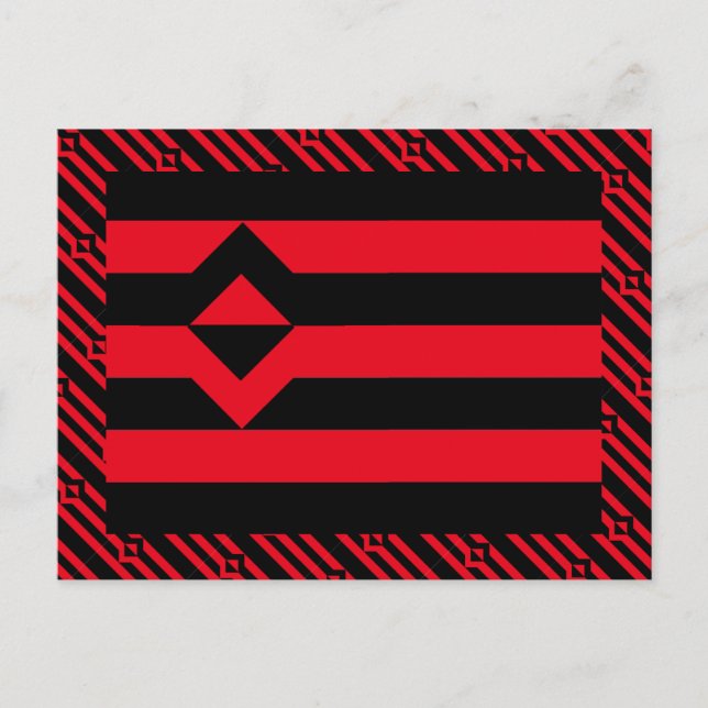 FIST PRIDE FLAG POSTCARD (Front)