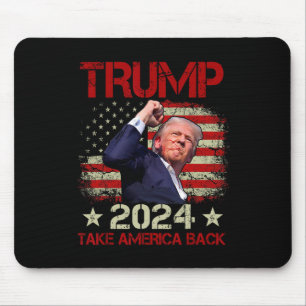 Fist Pump Shot At Trump 2024 Trump Survives Rally Mouse Pad