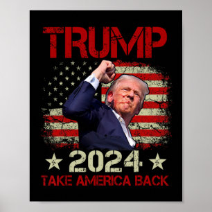 Fist Pump Shot At Trump 2024 Trump Survives Rally  Poster