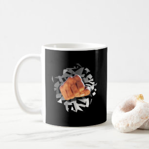 Fist Punching Through! Coffee Mug