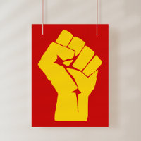 Fist, Rebel, Riot, Resistance, Communist Style