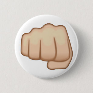 Fisted Hand Sign Emoji 2 Inch Round Button