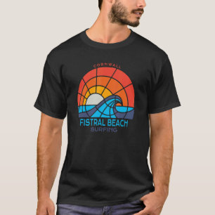 Fistral Beach  Cornwall  Surfing Beach T-Shirt