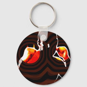 fists of fire fighter keychain