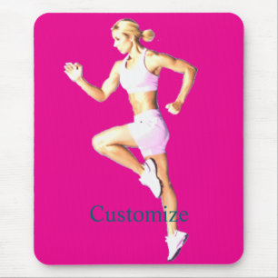 Fit Female Boxer Thunder_Cove Mouse Pad