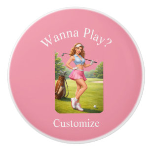 Fit Female Golfer Thunder_Cove Ceramic Knob