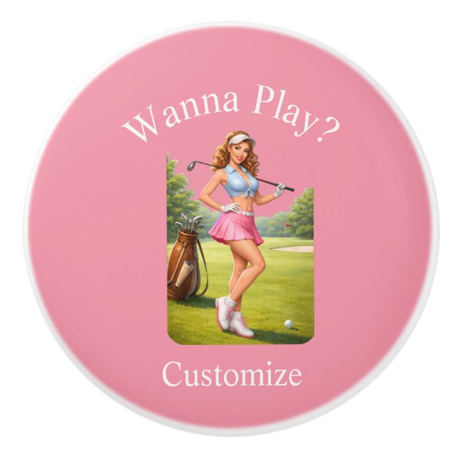 Fit Female Golfer Thunder_Cove Ceramic Knob (Front)